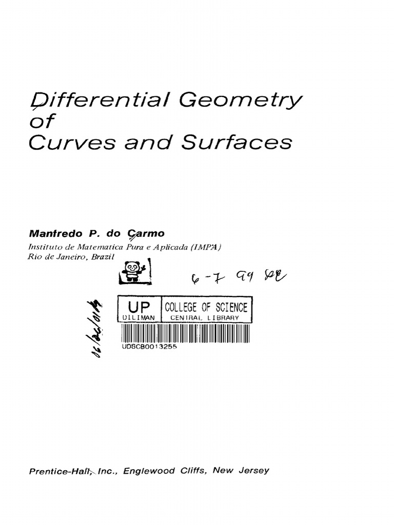 Do carmo differential geometry pdf