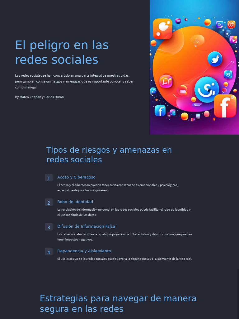 El Peligro en Las Redes Sociales (2.0 | PDF