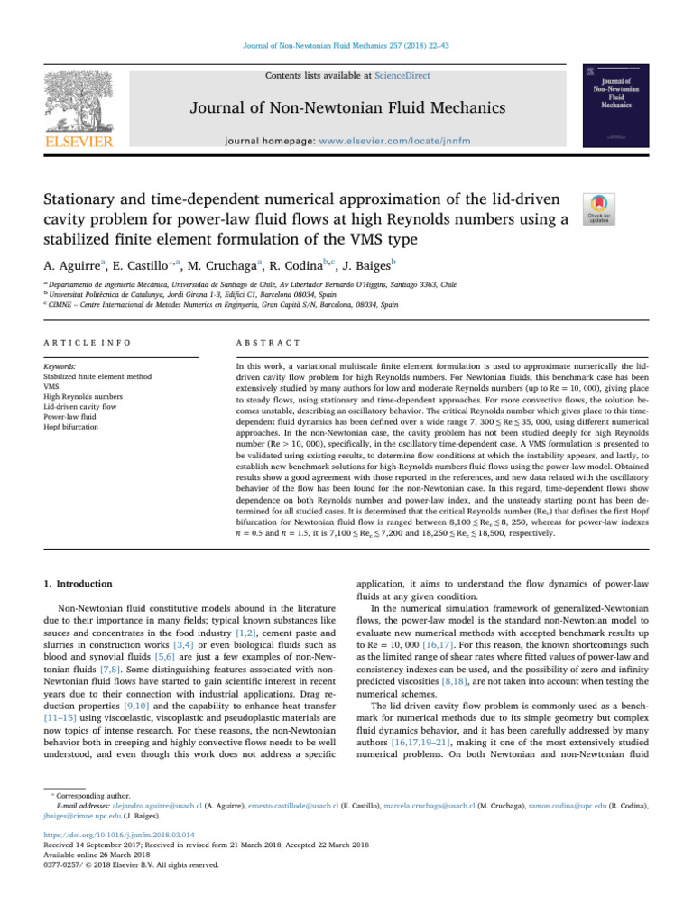 Lid Driven Cavity | PDF
