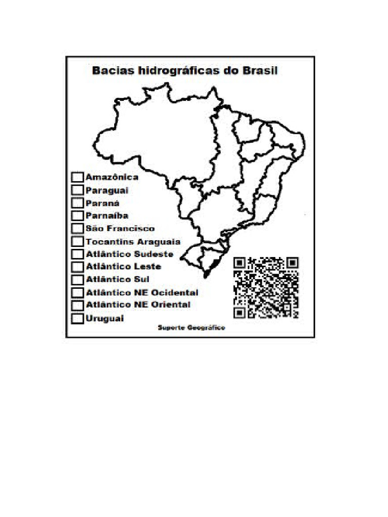 Bacias Hidrográfica para Colorir | PDF