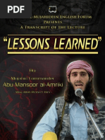 Lessons Learned