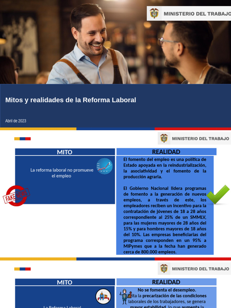 Mitos y Realidades de La Reforma Laboral Pensional - 02!04!2023 v ...