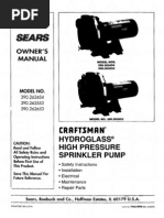 water pump specs