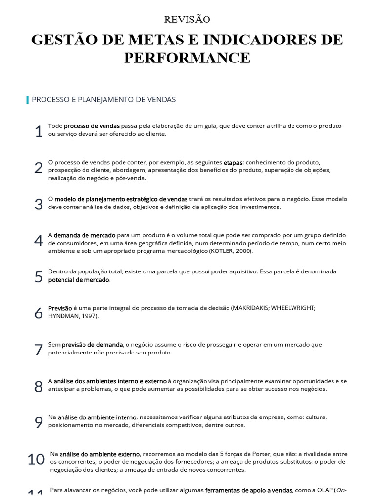 Gestão de Metas | PDF