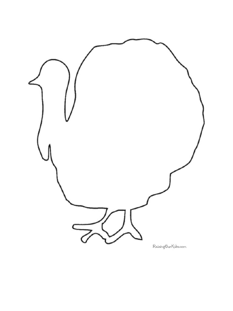 Turkey Template | PDF