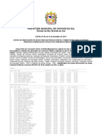 Edital de Divulgacao de Resultado Do Concurso