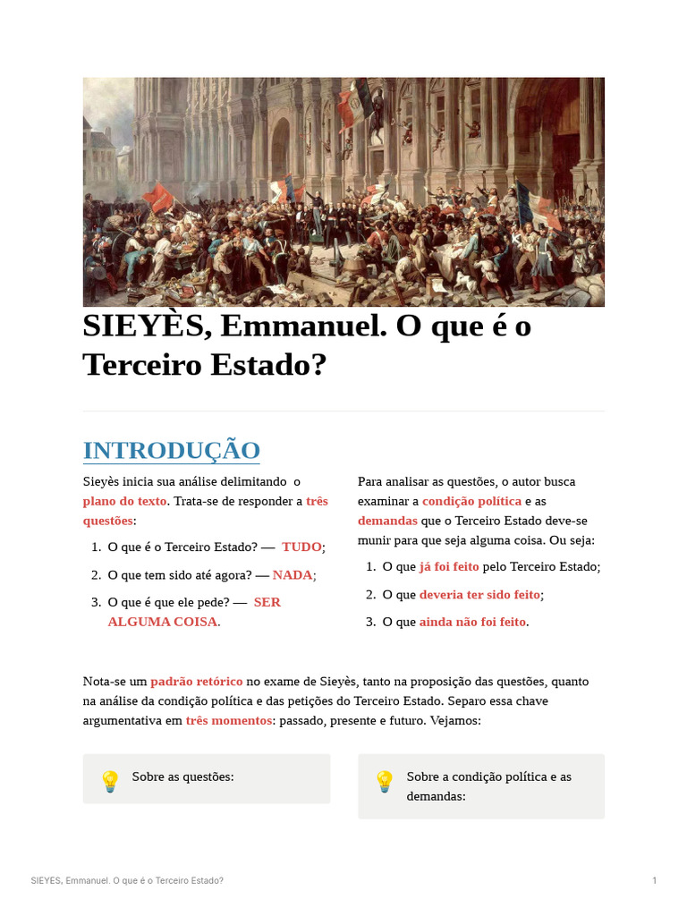 O Terceiro Estado: Poder e Opressão | PDF | Estado | Nobreza