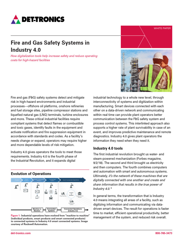 Fire Gas Safety Systems in Industry 4.0 White Paper 74 1022 1.1 | PDF