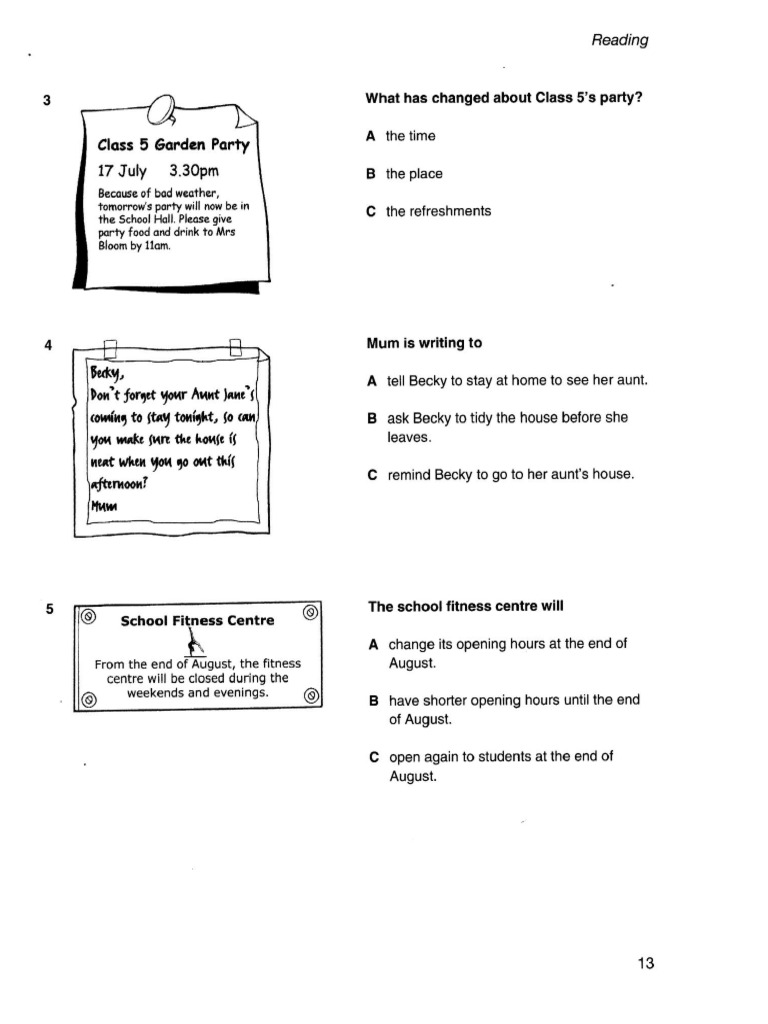 Cambridge Preliminary English Test 1 - Book-Pages-2 | PDF