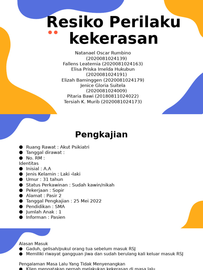 Resiko Perilaku Kekerasan Pdf