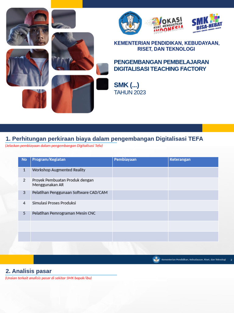 Template Pengembangan Teaching Factory Edit | PDF