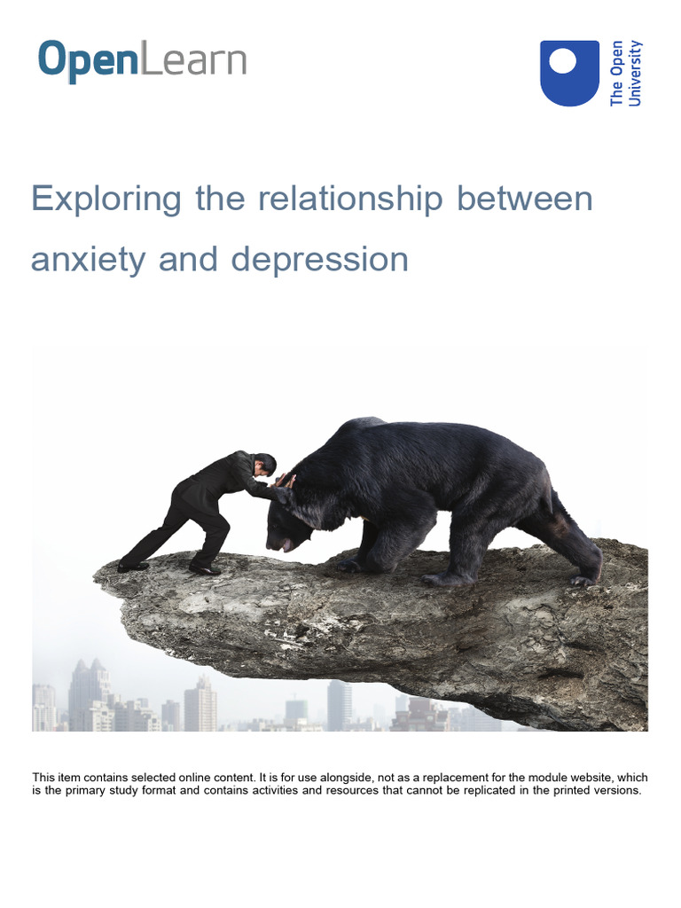 Exploring The Relationship Between Anxiety and Depression Printable ...