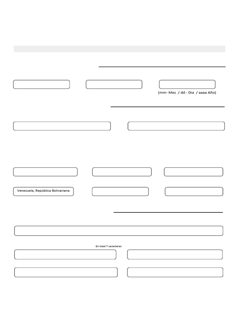 Formulario Planilla de Registro | PDF