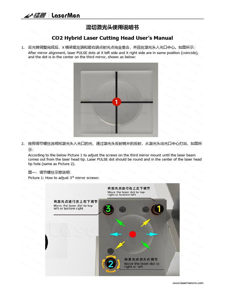 CO2 Hybrid Laser Cutting Head Users Manual | PDF