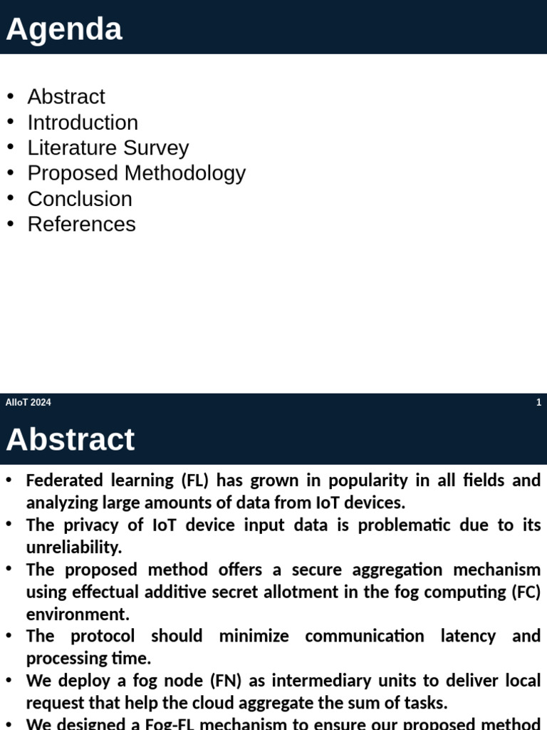 Secure Fog-Based Federated Learning | PDF | Computing | Technology ...
