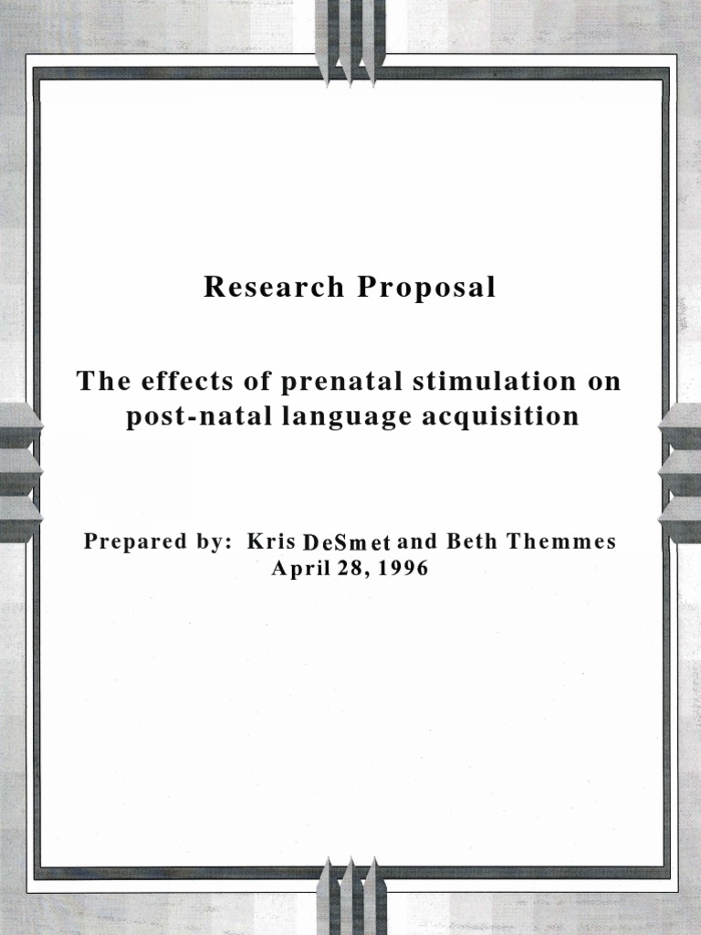 research proposal sample in linguistics pdf