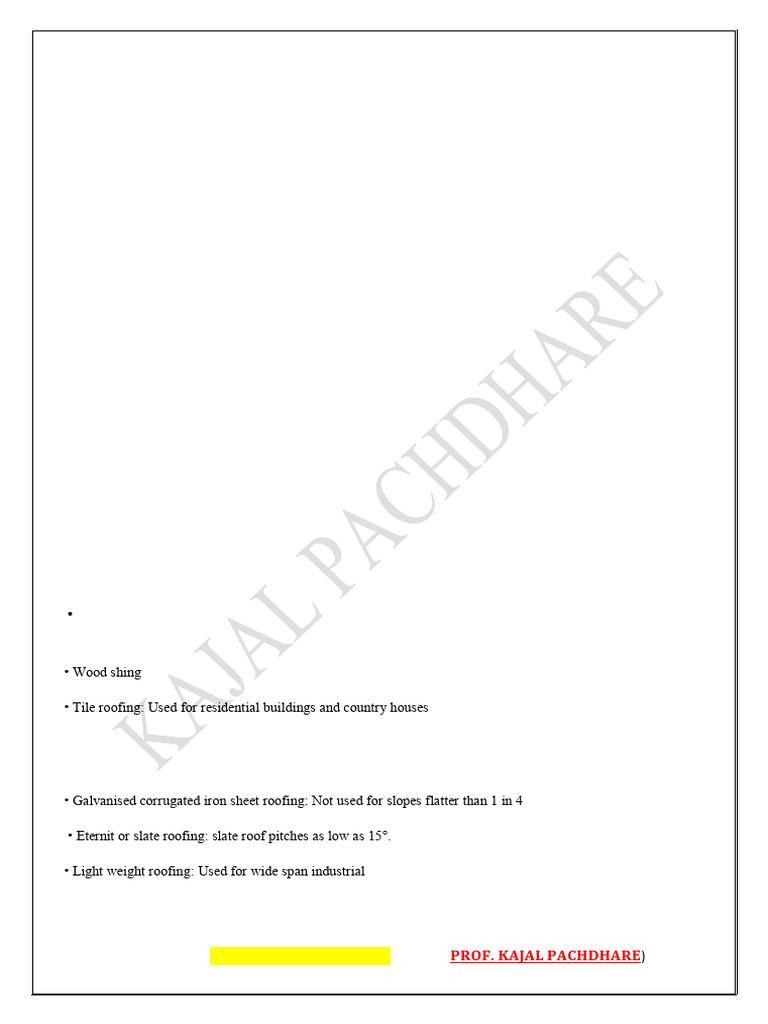 Unit 5 bmc civil polytechnic k scheme 2024 25 pdf roof home