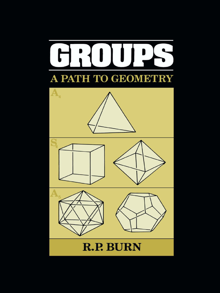 R Burn - Groups - A Path To Geometry (1987) | PDF