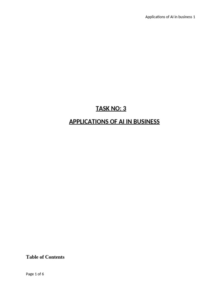 Applications of ai in business pdf