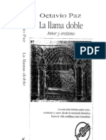 La Llama Doble, Octavio Paz. La Historia Del Amor y El Erotismo en La Literatura