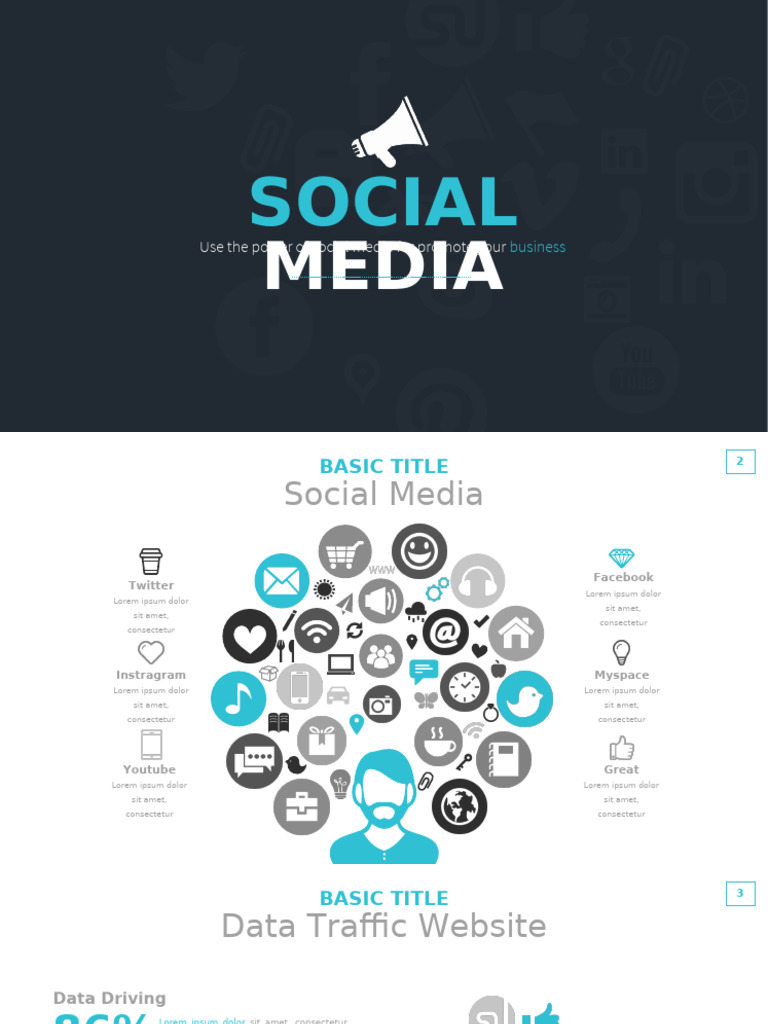 Social Media Free Powerpoint Template | PDF