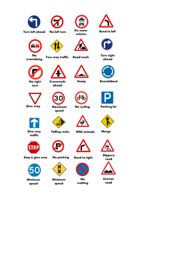 Road Signs 2 | PDF