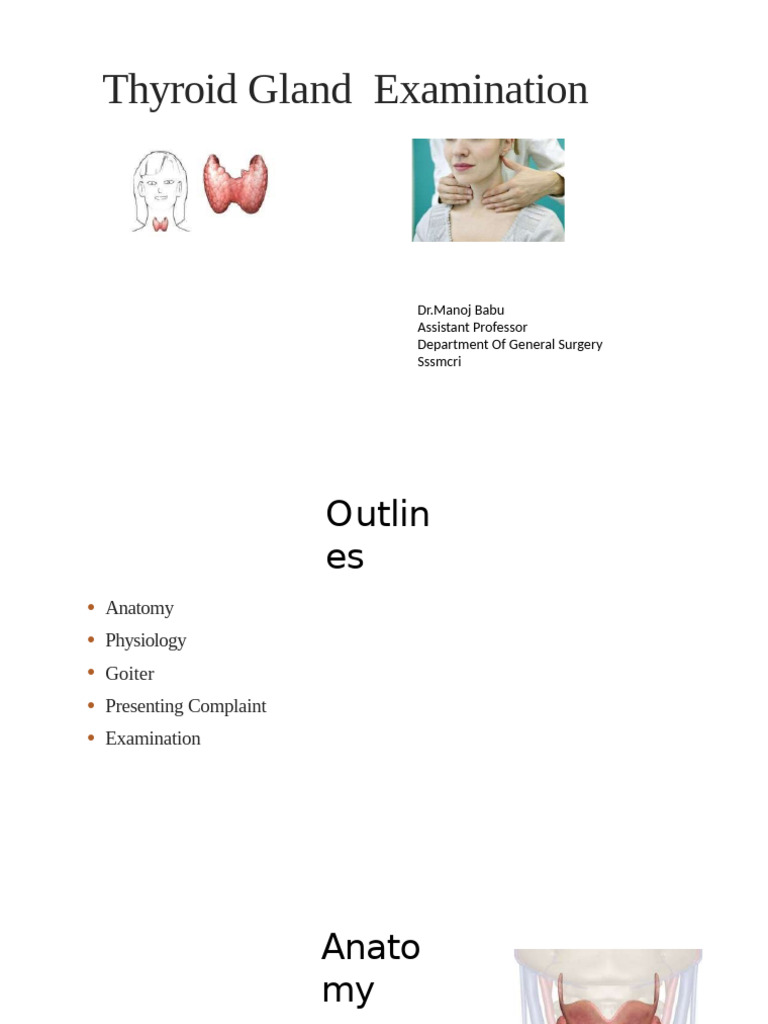Thyroid Gland Examination Pdf