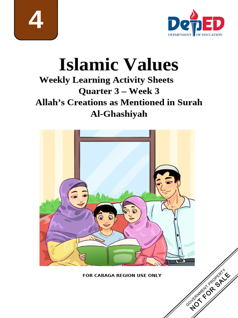 Islamic Values Education: Week 3 Activities | PDF | God In Islam | Surah