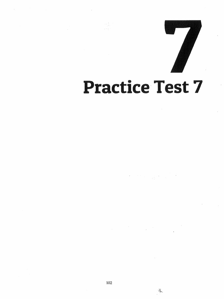 P7. Practice Test 7.pdf + | PDF