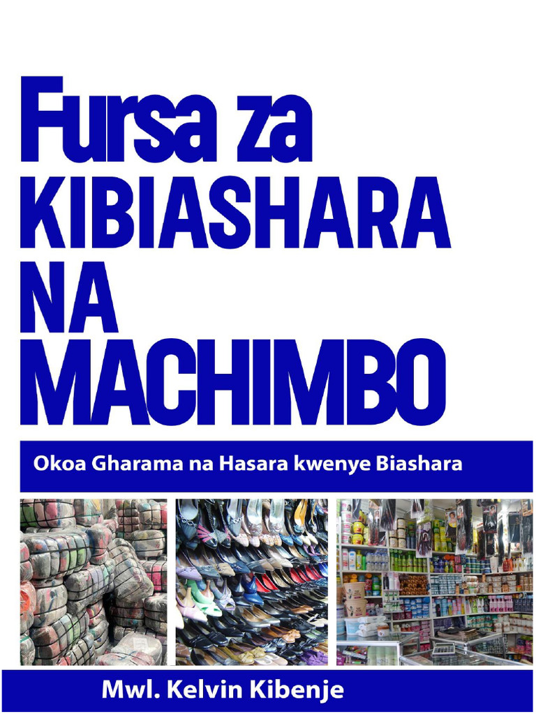 Fursa za Biashara na Machimbo Yake | PDF