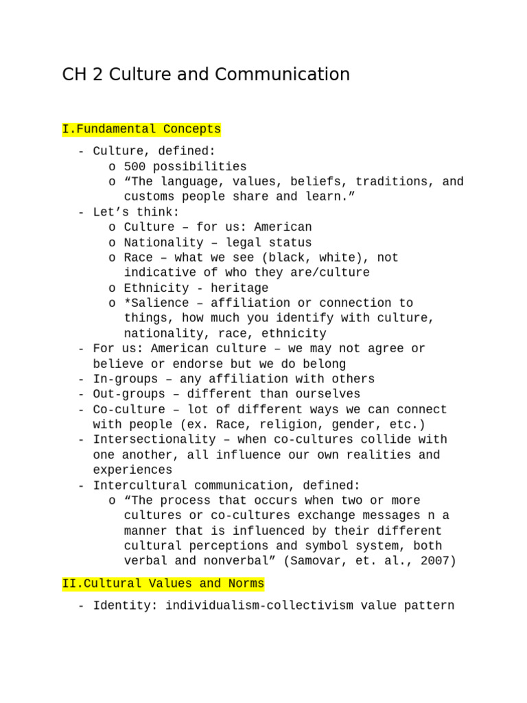 CH 2 Notes | PDF