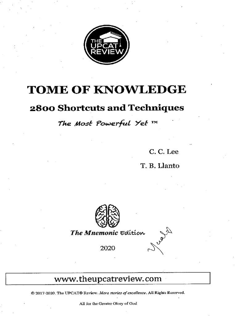 Upcat reviewer tome pdf