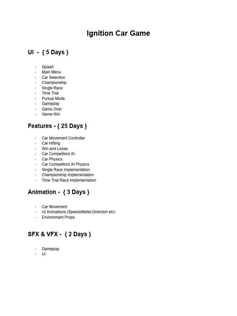 Ignition car game pdf