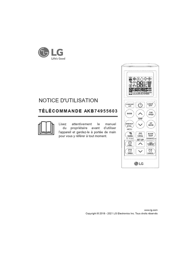 Notice Dutilisation LG AKB74955603 PDF — free download