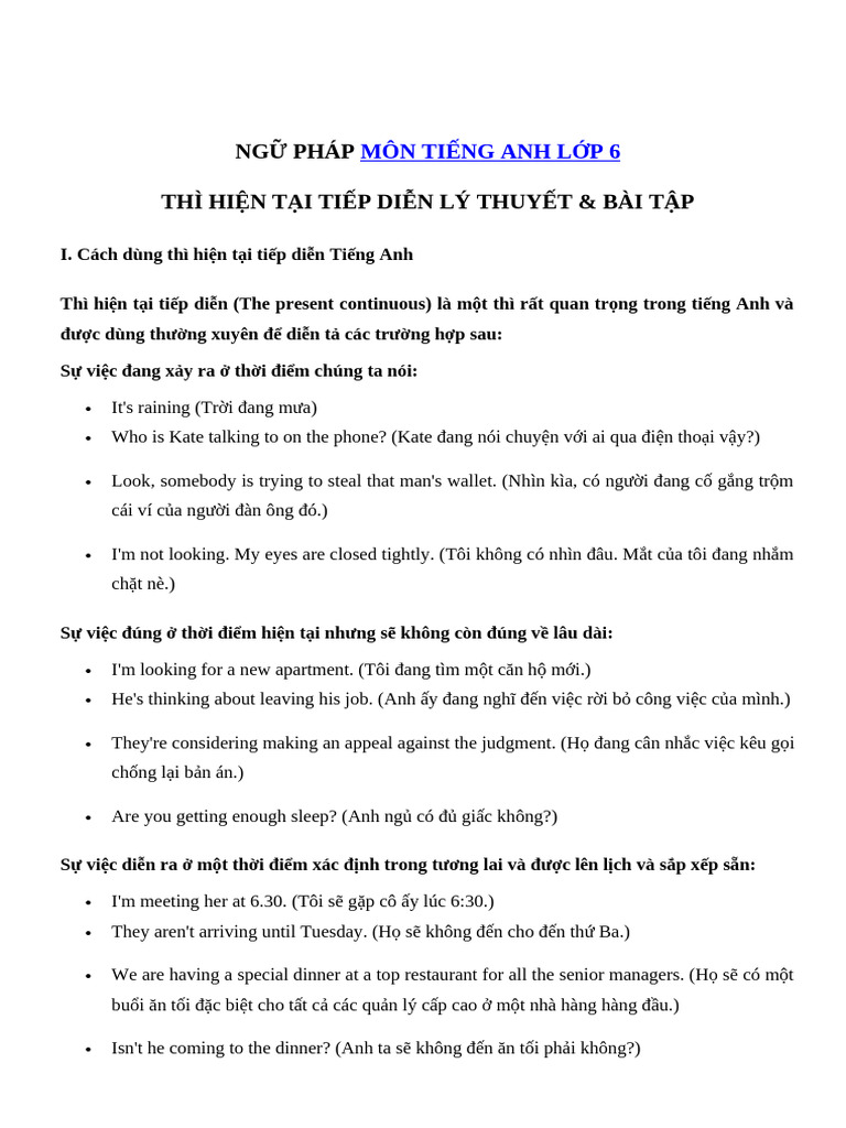 Bai tap thi hien tai tiep dien tieng anh pdf