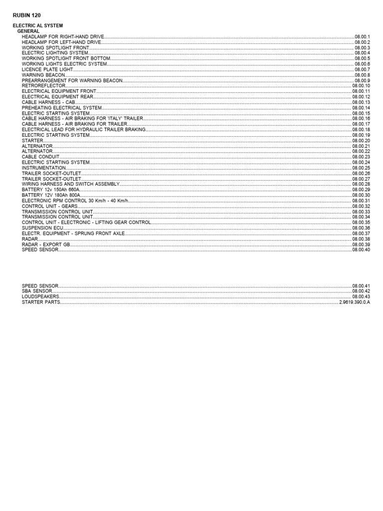 Electrical System Pdf