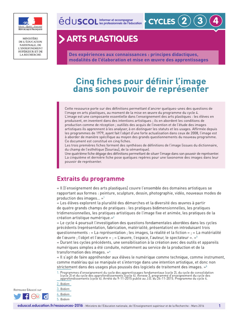 5fiches Definir Image Pouvoir Representer - DM - 625617 | PDF