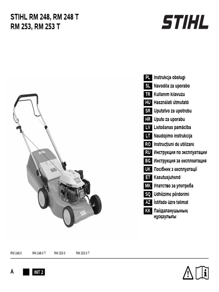 Manual Stihl RM 248 PDF