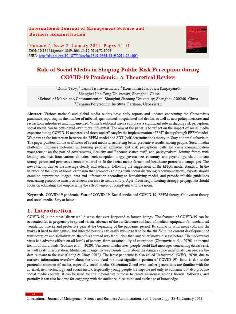 Role of Social Media in Shaping Public R | PDF