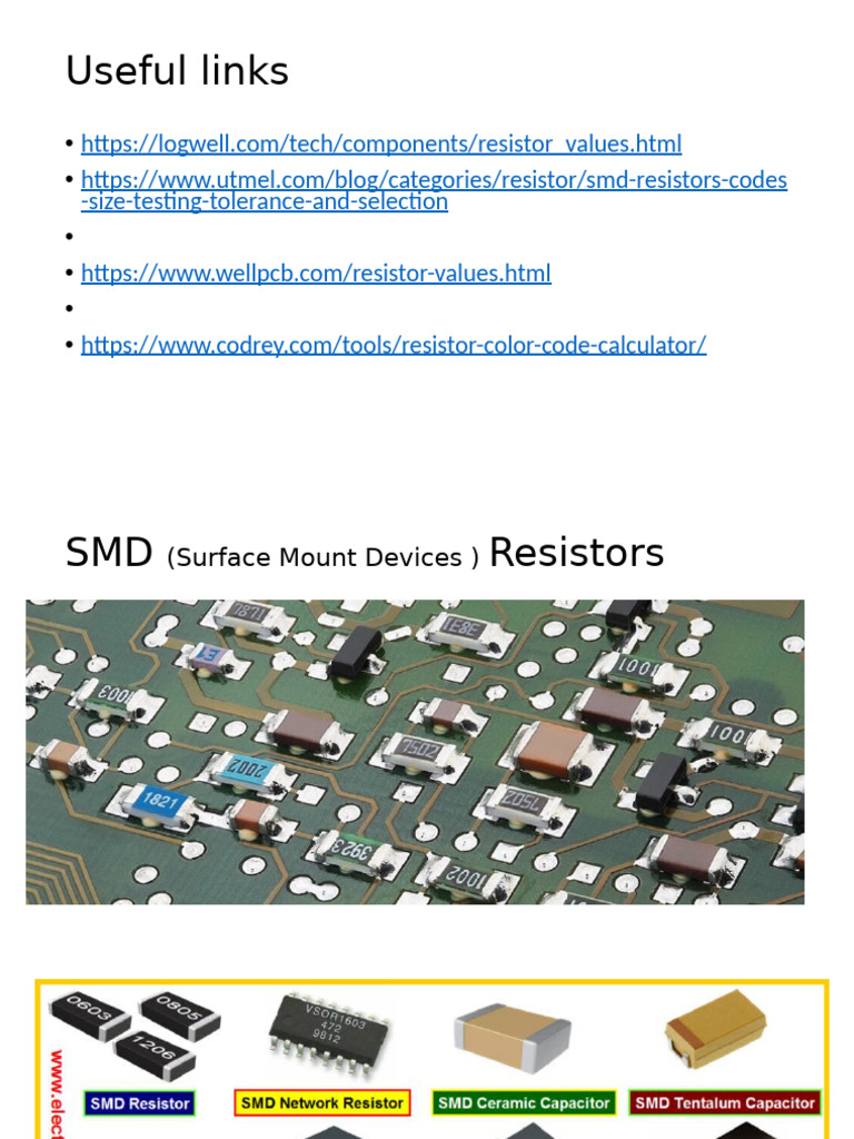 Resistor Color Code | PDF