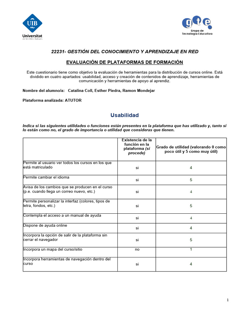 Atutor | PDF
