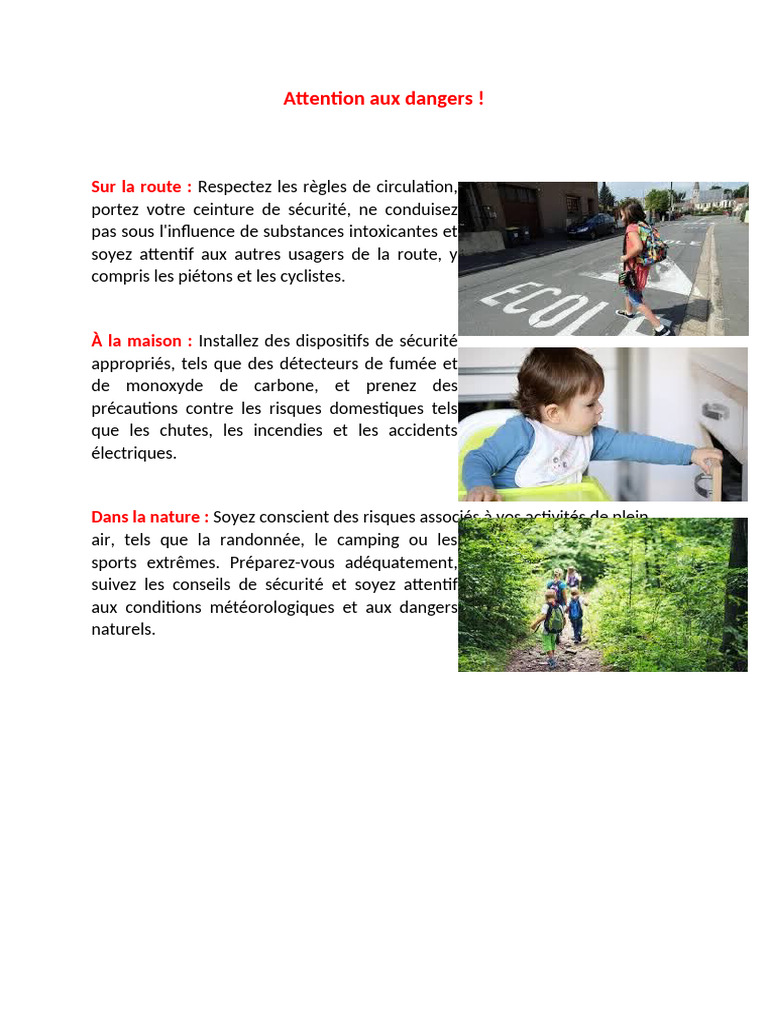 Attention Aux Dangers | PDF