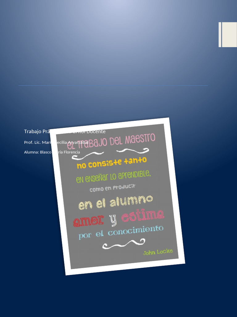Rol y Trabajo del Docente en Educación | PDF | Enseñando | Maestros