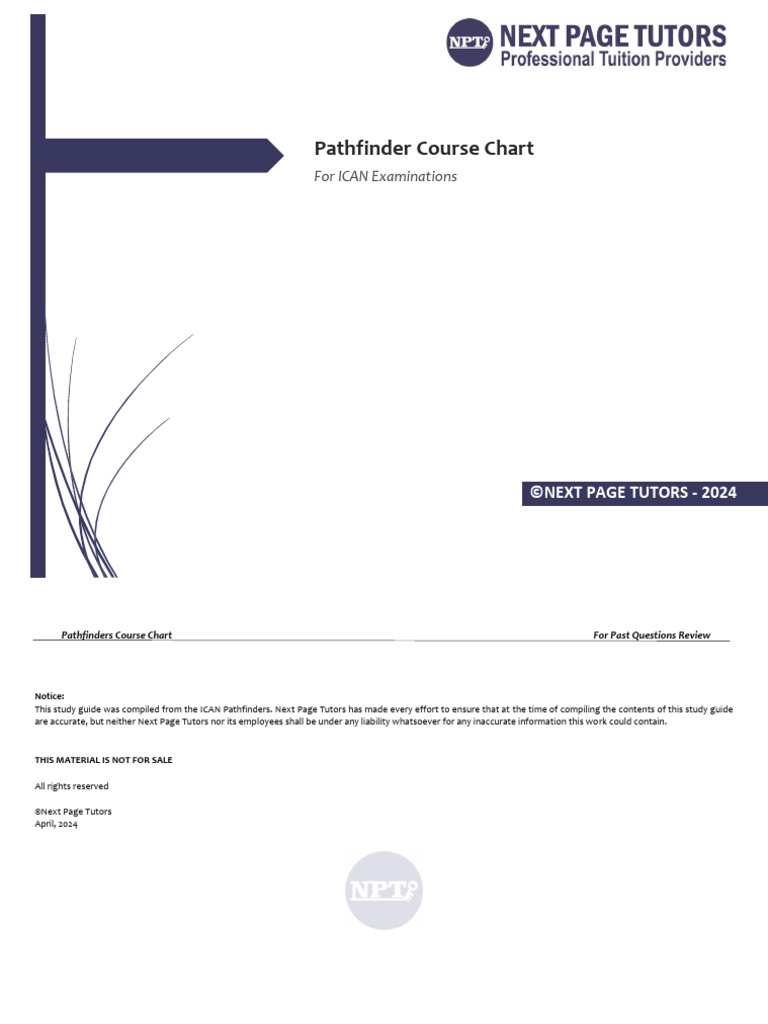 ICAN Pathfinder Course Chart 2024 | PDF | International Financial ...