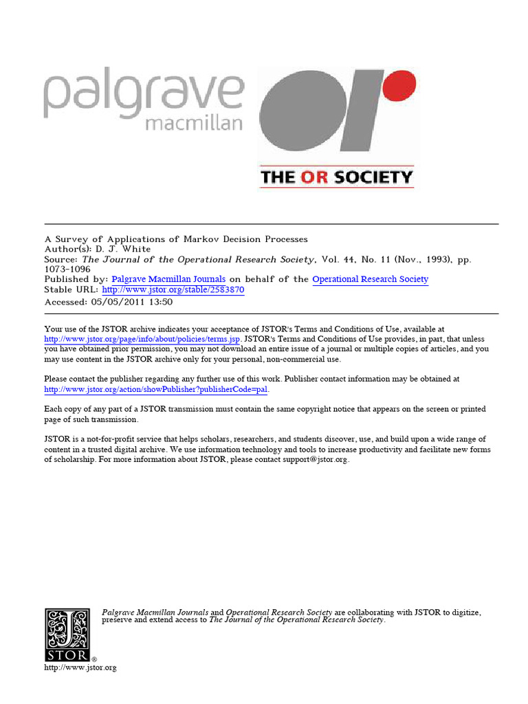 MDP Applications 3 | PDF
