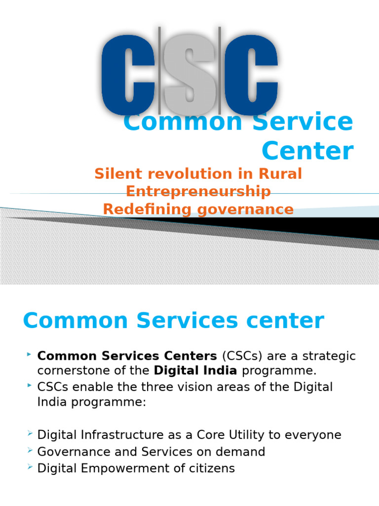 Common Service Center | PDF