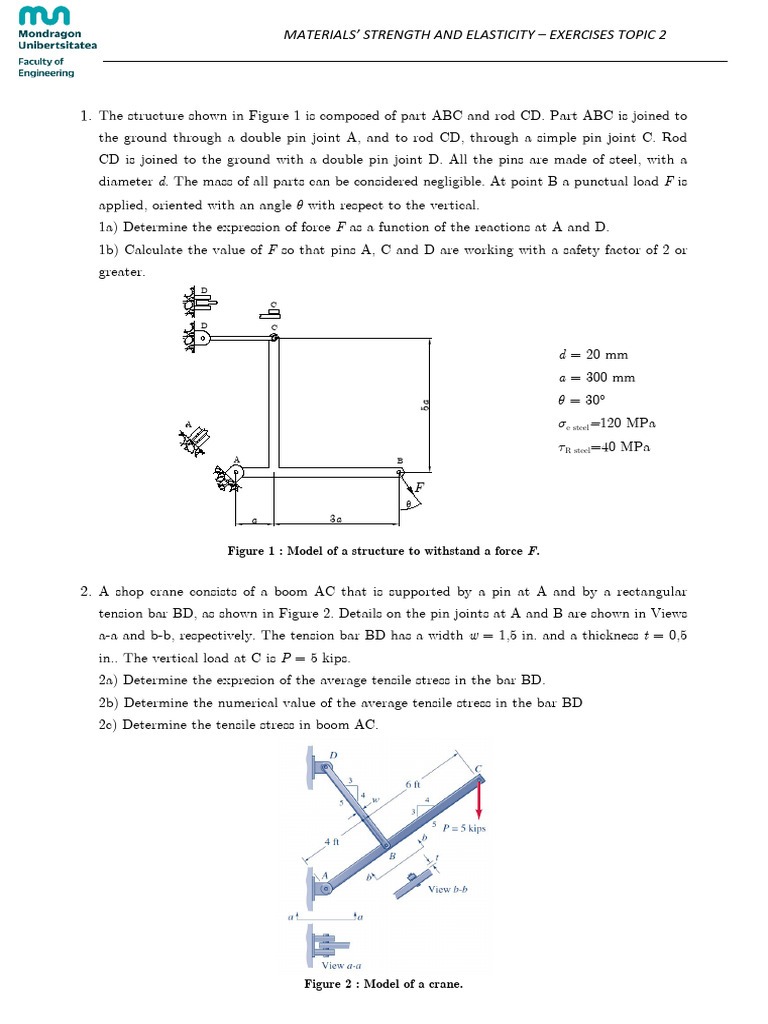 Topic 2 Stress and Strain | PDF