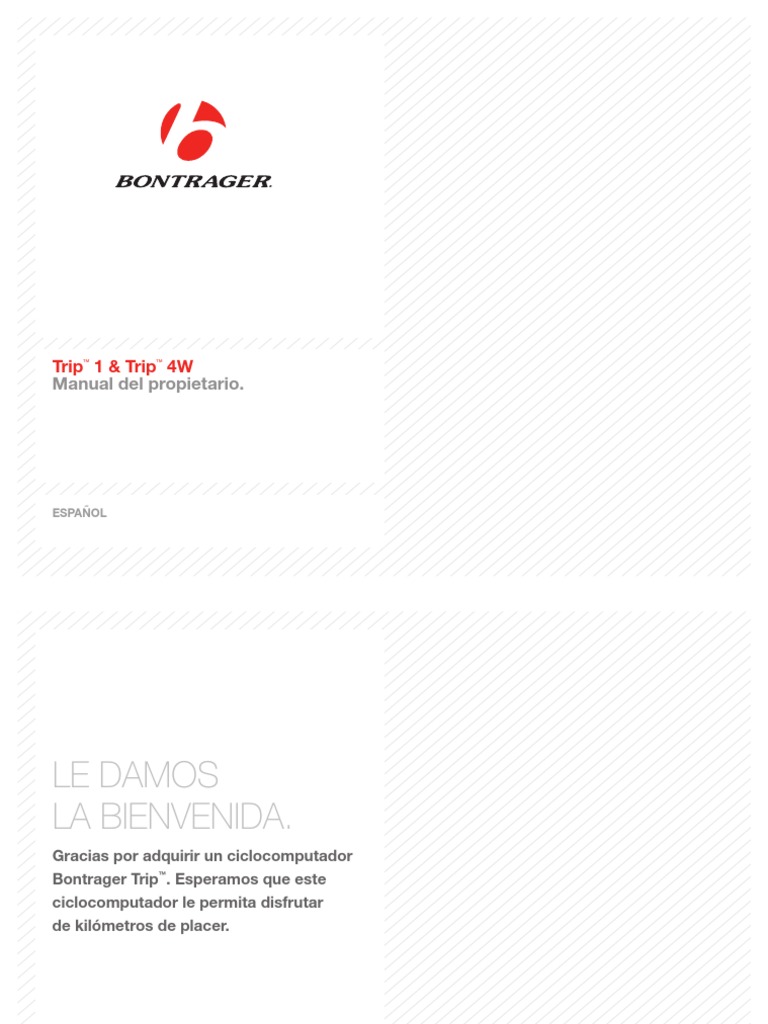 Bontrager Trip 1 4W ES PDF Reloj Science