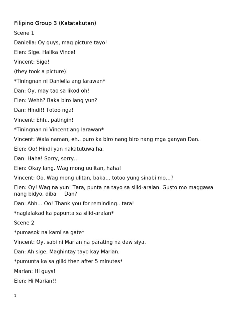 Fil Script | PDF