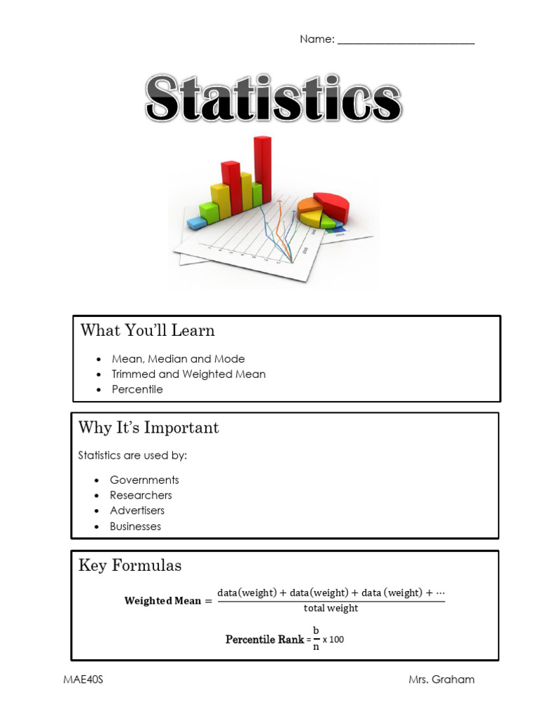 0 Statistics Booklet | PDF